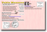Table Manners - Postcard Back